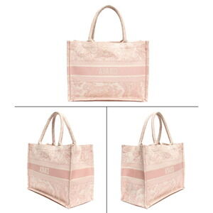 Dior Embroidery Christian de Toile Tote Jouy Bag Book